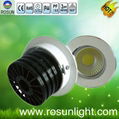 Aluminum heat sink COB LED 5W round