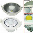 Indoor light waterproof IP44 3W COB LED recessed downlight 1