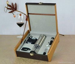 Promotinal Gift Electric Wine Openers Gifts Set With Leather Box