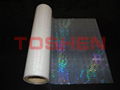 Transparent hologram thermal laminating film