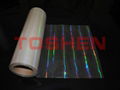 Transparent hologram thermal laminating film