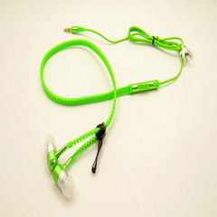 China product colorful zipper earphone