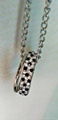 Black and white leopard necklace