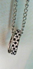 Black and white leopard necklace