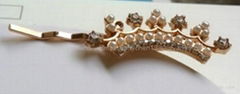 Strip Pearl Crown Hairpin