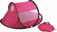 Folding beach sun shade tent