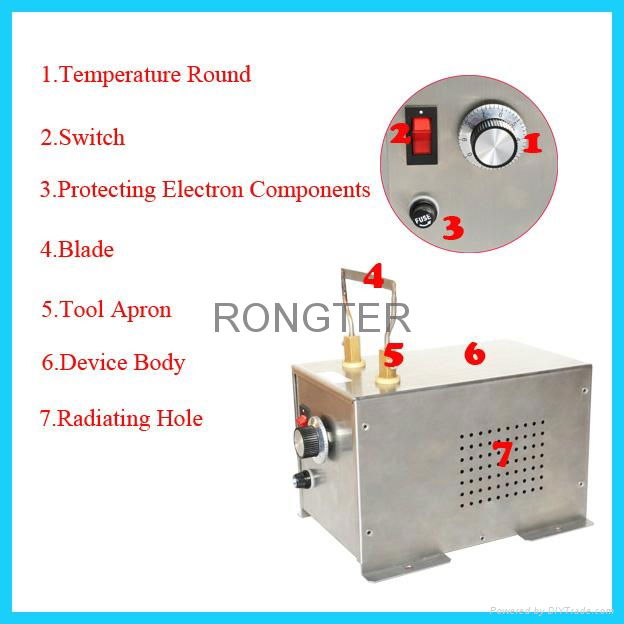 canvas rope tape cutting machine power hot cutter  2