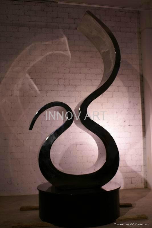 modern stainless steel sculpture 