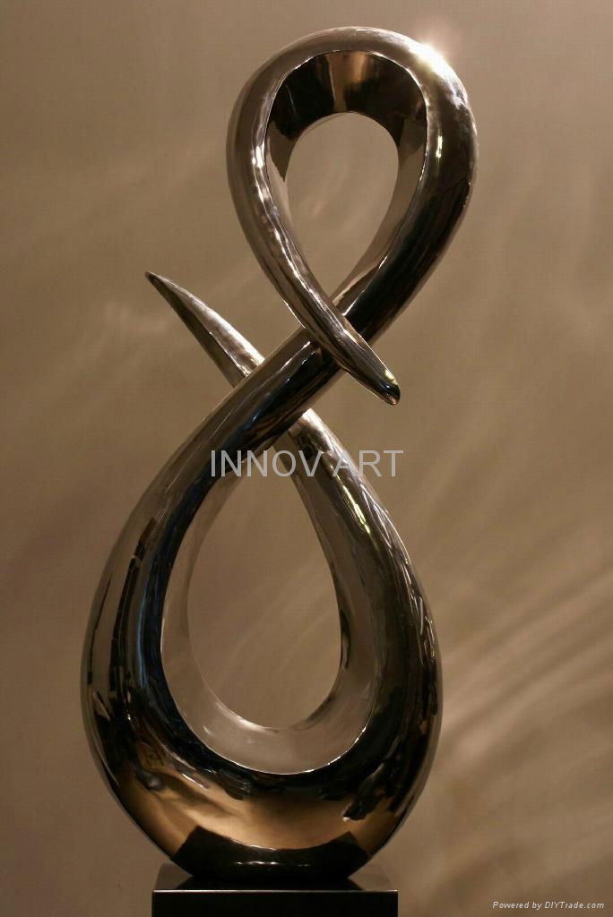 modern stainless steel sculpture  4