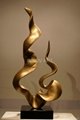 cast bronze abstract sculpture 