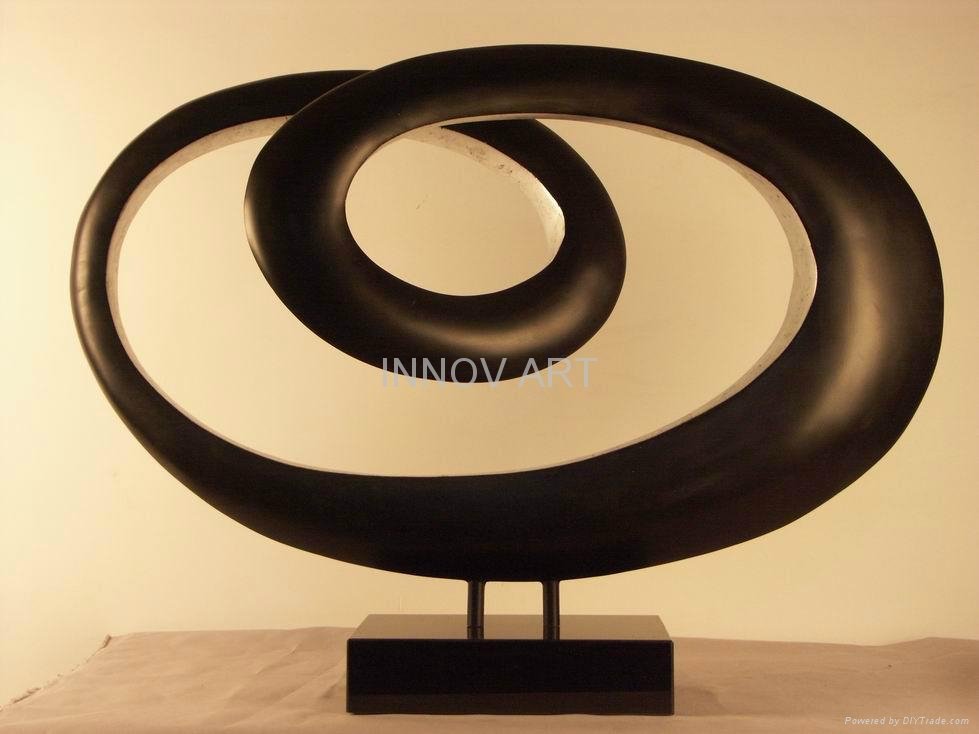 modern abstract resin sculpture art