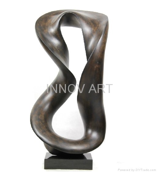 modern abstract resin sculpture art 3