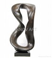 modern abstract resin sculpture art