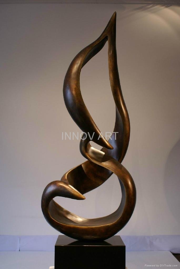modern abstract fiberglass art sculpture
