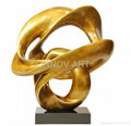 modern abstract fiberglass art sculpture