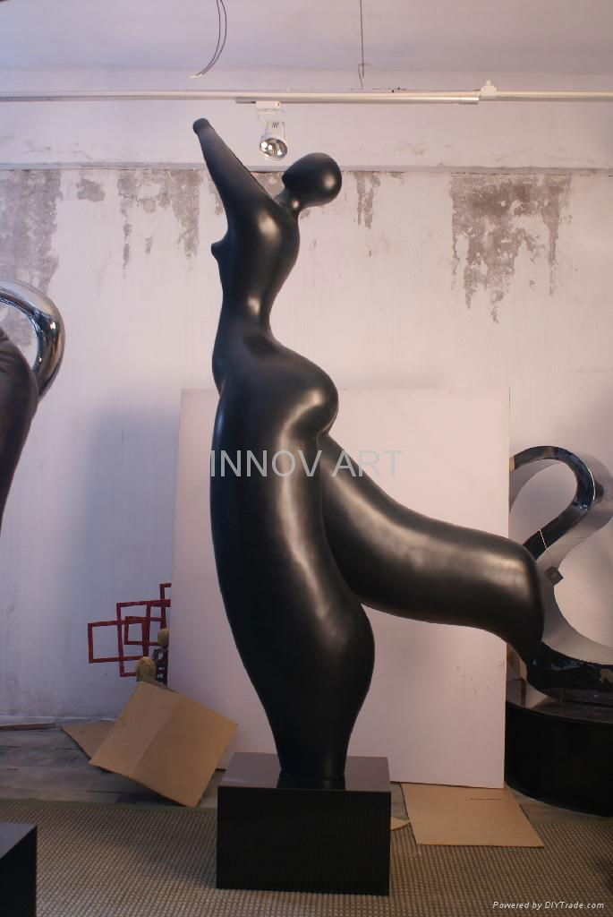 modern abstract fiberglass art sculpture 3