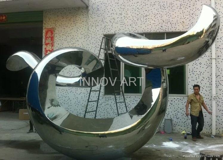 custom large scale stainless steel sculpture 2