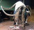 custom large scale stainless steel sculpture