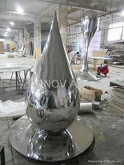 modern stainless steel art sculpture