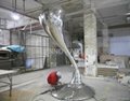 modern stainless steel art sculpture