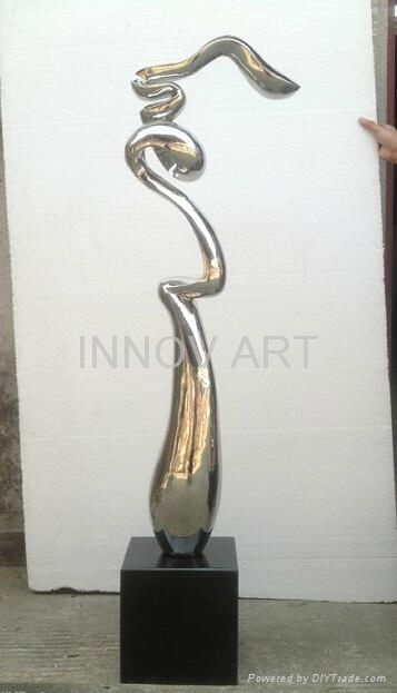304 Mirror Polished Stainless Steel Sculpture 2