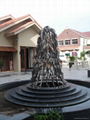 functional stainless steel fountain sculpture 1