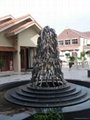 functional stainless steel fountain sculpture
