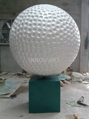 golf sculpture in fiberglass