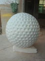 golf sculpture in fiberglass