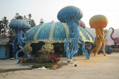 amusement theme park huge sculpture