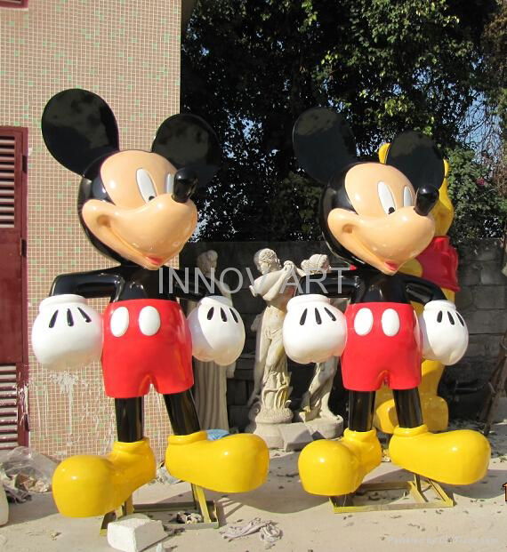 disney cartoon character art sculpture