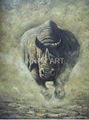 animal art oil painting for decoration 3