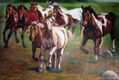 animal art oil painting for decoration 5