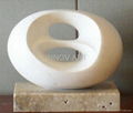 abstract modern stone sculpture