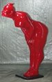 stunning bowing sculpture in resin for shop