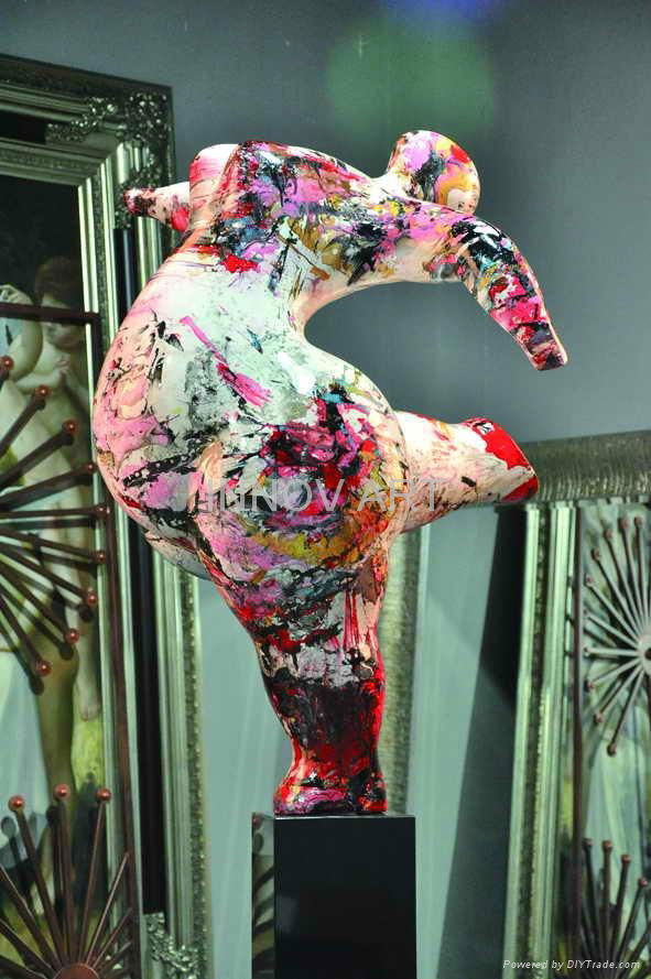 amazing hand painted female art resin sculpture statuette