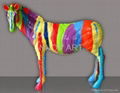 artistic painted animal sculpture art 1