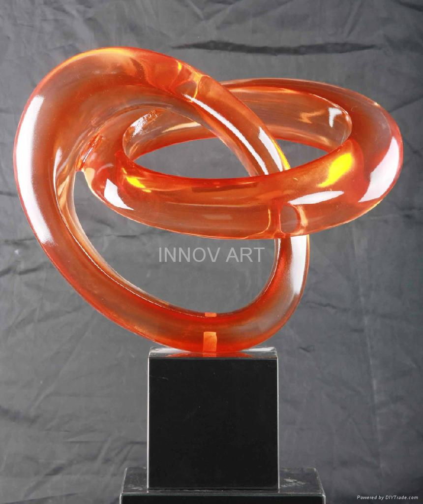 transparent glass clear resin sculpture art 2