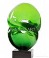 Imitation jade sculpture in resin art 2