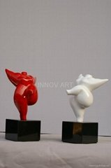 abstract polyresin craft work