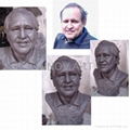 hand craft portrait sculpture in