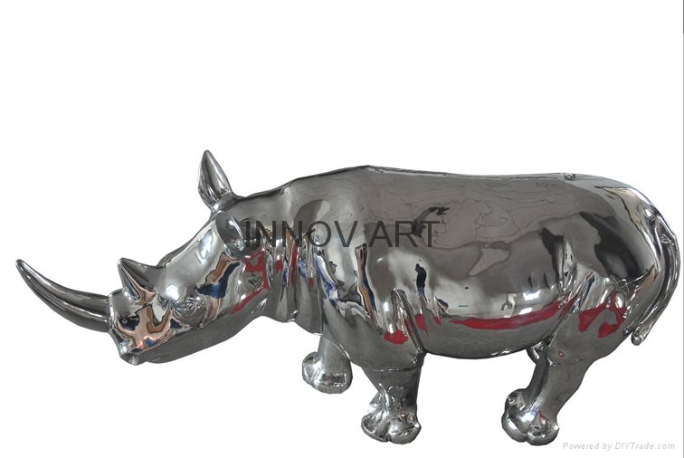 high quality artistic animal stainless steel art decoration 2