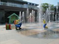 custom exteriors shopping mall plaza sculpture in stainless steel