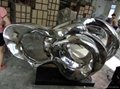 stainless steel sculpture for corporate interior