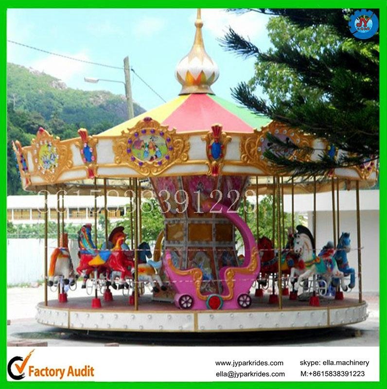 amusement park rides carousel horse, merry go round for kids  2