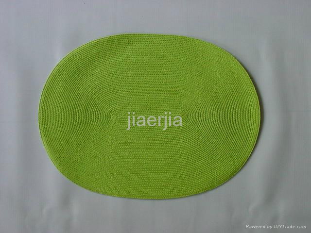 oval PP woven placemat