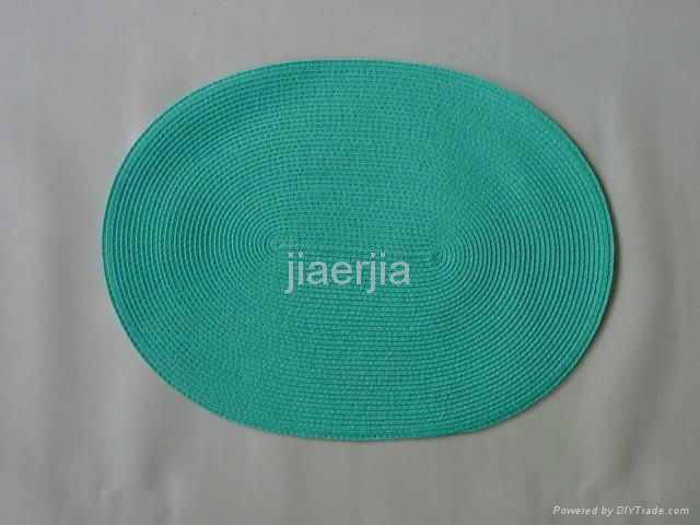 oval PP woven placemat 2