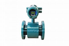 Battery powered electromagnetic water flow meter