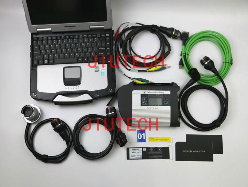 Full Set MB SD C4 Compact 4 With Panasonic cf30 Mercedes Star Diagnosis  2