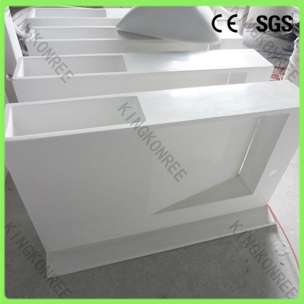 CE approval solid surface basin with pedestal